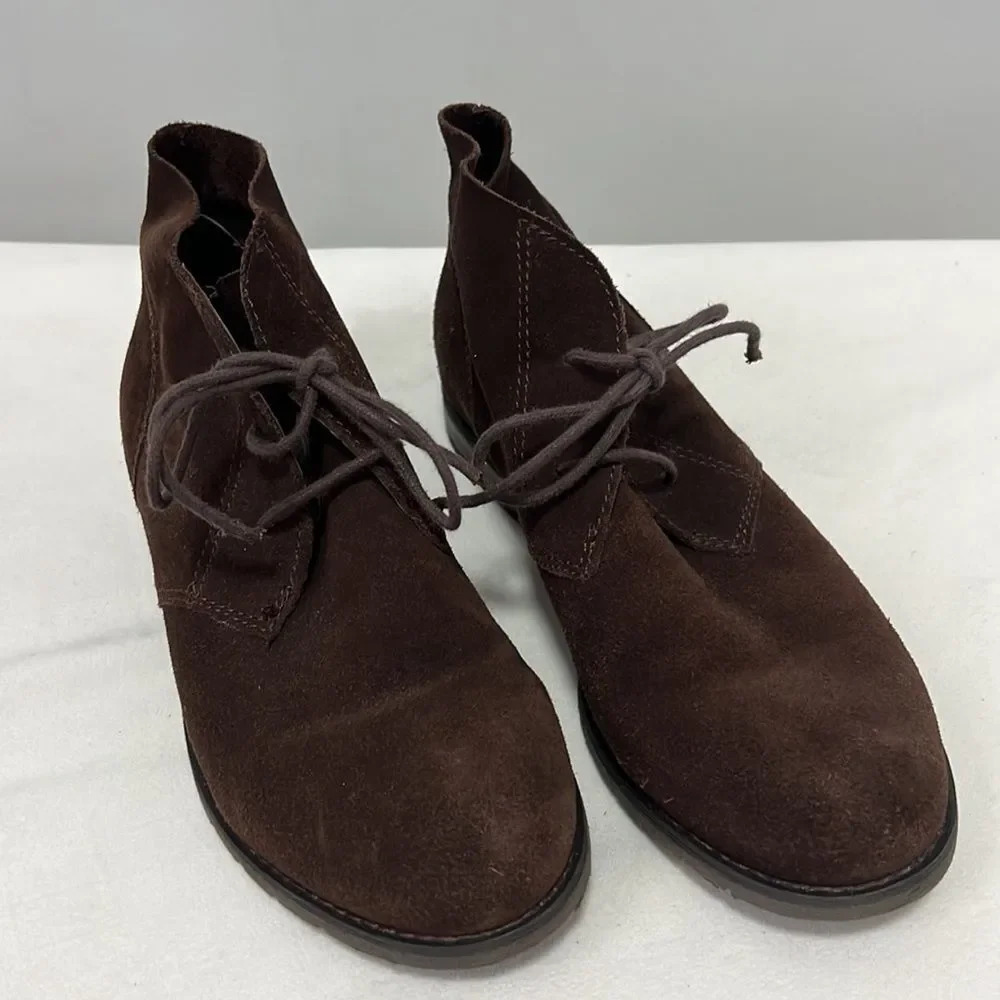 Bjorndal || suede brown ankle boots size 6.5 - Picture 5 of 6